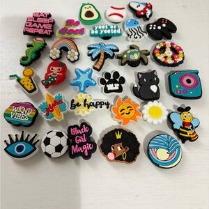 Colorful Shoe Charms Set